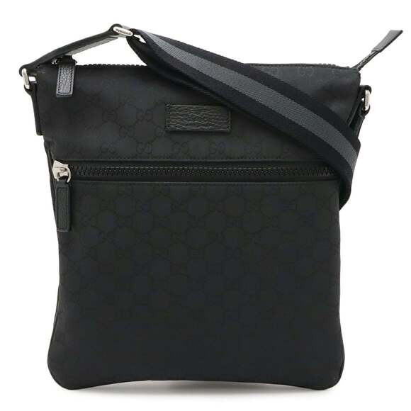 Gucci Handbags - GUCCI Black Leather Shoulder Bag